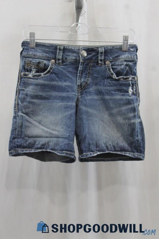 Silver Jeans Women's Light Wash Denim Short SZ 26