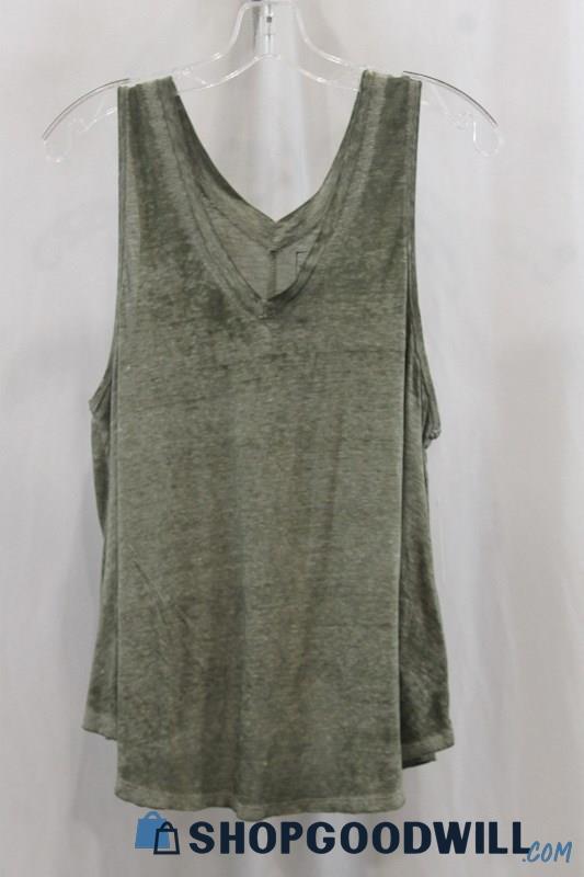 NWT Free People Women's Heather Green Tank Top SZ M