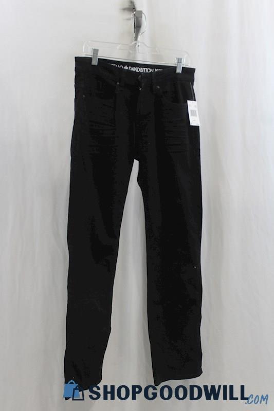 NWT Buffalo David Bitton Men's Black Dress Pant SZ 29x32