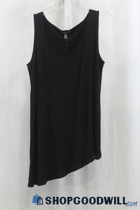 Eileen Fisher Womens Black Asymmetric Tank Sz S