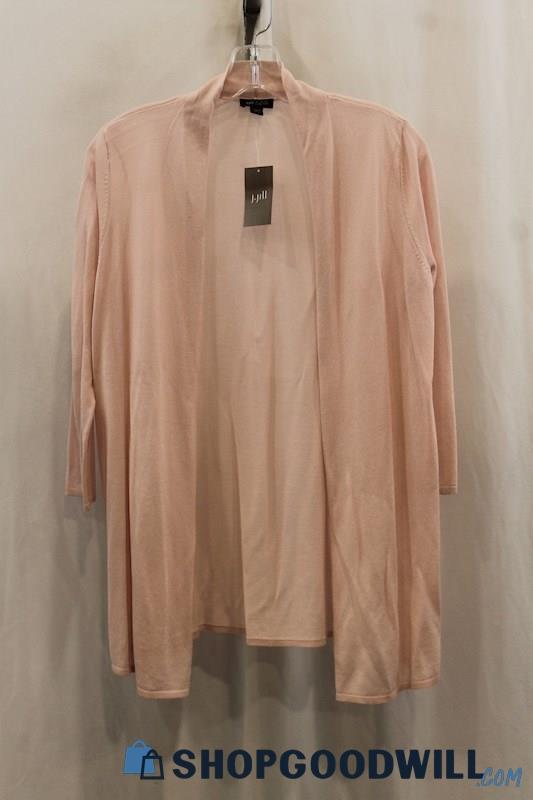 NWT J.Jill Women's Pink Sheer Cardigan SZ PS