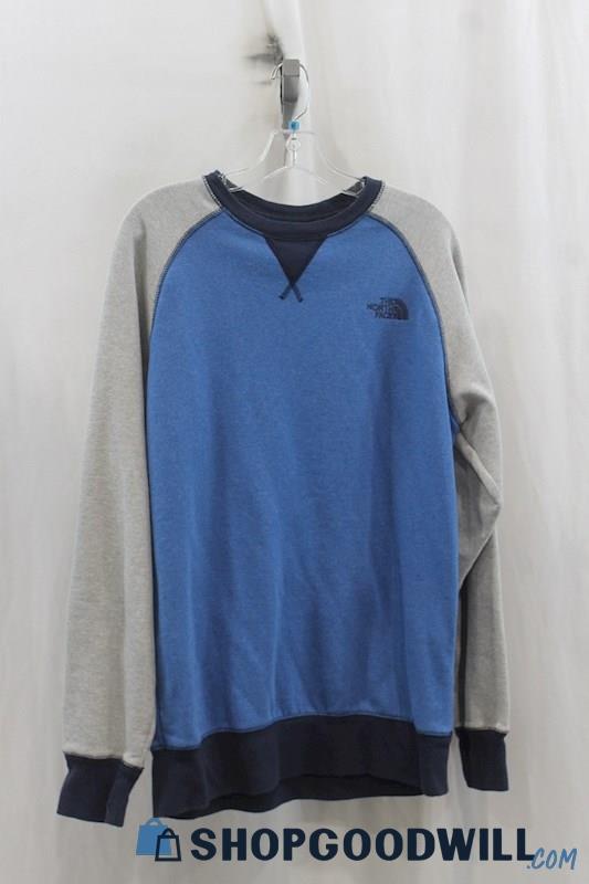 The North Face Men's Blue/Gray Pullover Sweatshirt SZ M