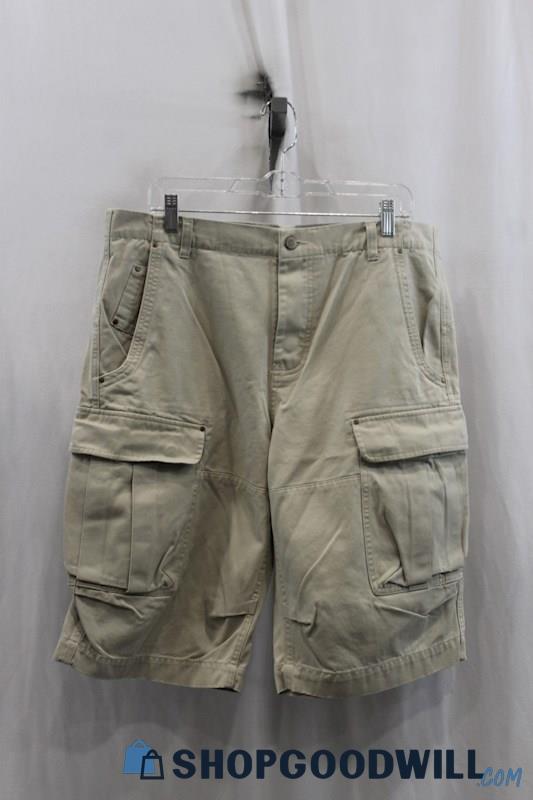 Armani Exchange Mens Khaki Cargo Shorts Sz 34