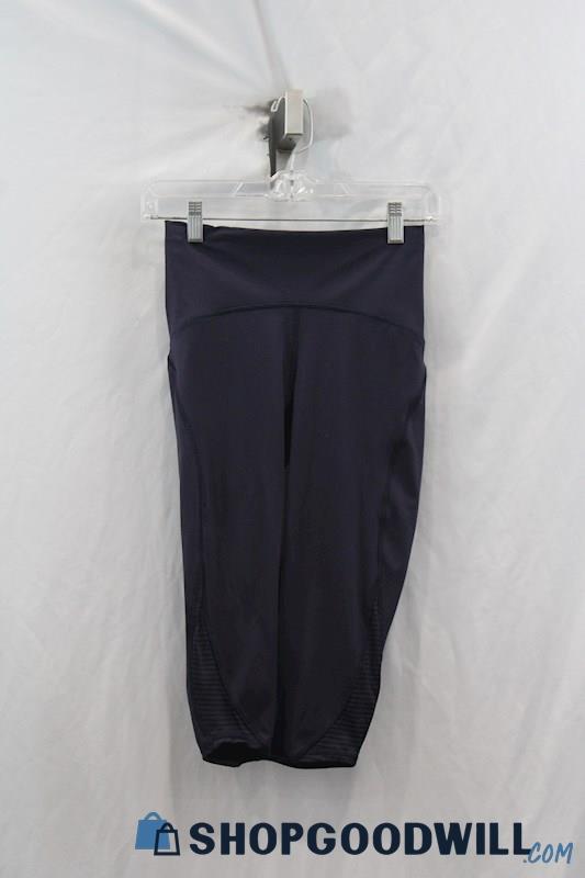 Lululemon Women's Navy Capri Mesh Ankle Legging SZ 4