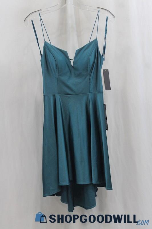 NWT City Studio Women's Dark Teal Sheath Dress SZ 7