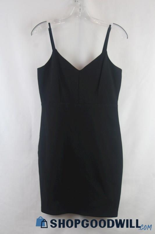 Lulus Women's Black Strappy Mini Dress sz M