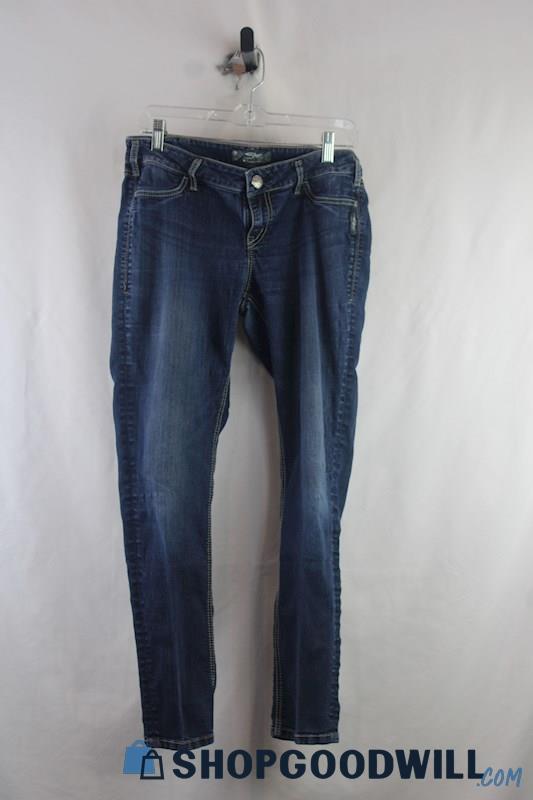 Silver Jeans Women's Blue Skinny Jeans SZ 31X31