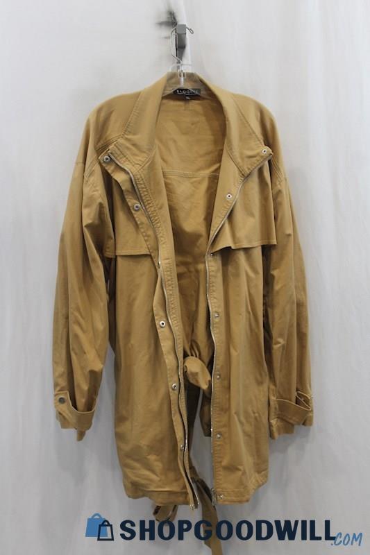 Eloquii Womens Khaki Belted Utility Jacket Sz 26/28