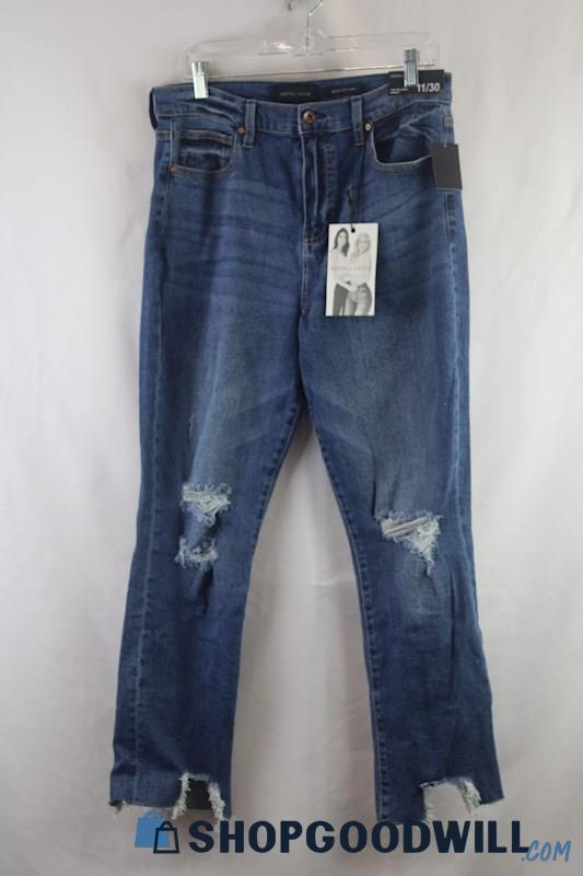 NWT Kendall+Kylie Women's Blue Distressed Skinny Jeans sz 11