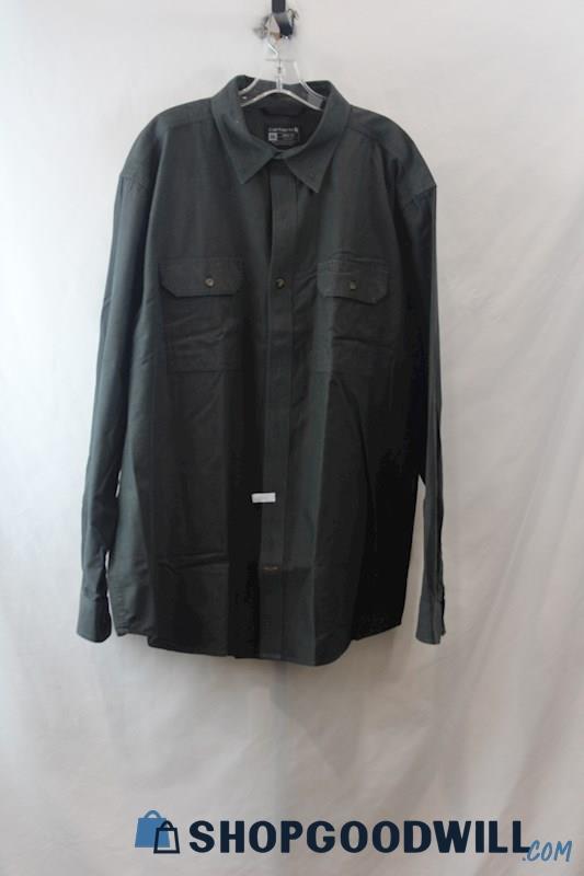 Carhartt Men's Black Button Up sz 3XL