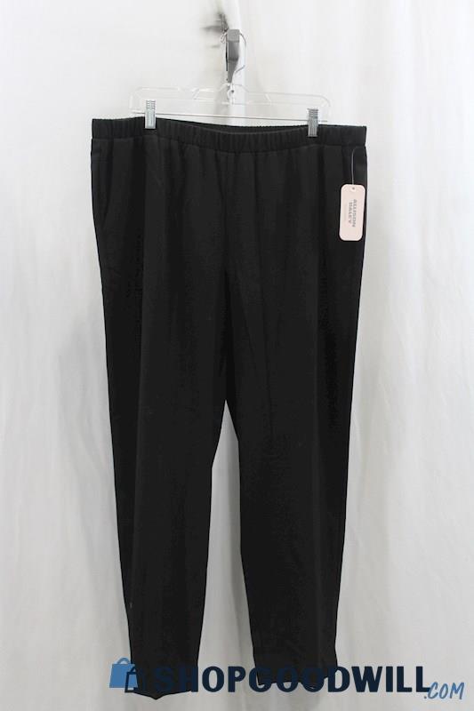 NWT Allison Daley Women's Black Pull on Pant SZ 18WS