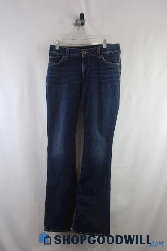 Silver Jeans Women's Dark Wash Blue Bootcut Jeans SZ 31X34