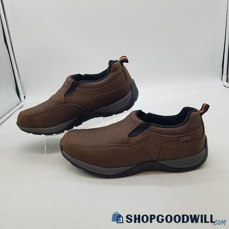 RedHead Men's Moc Brown Leather Slip On Shoes Sz 9.5