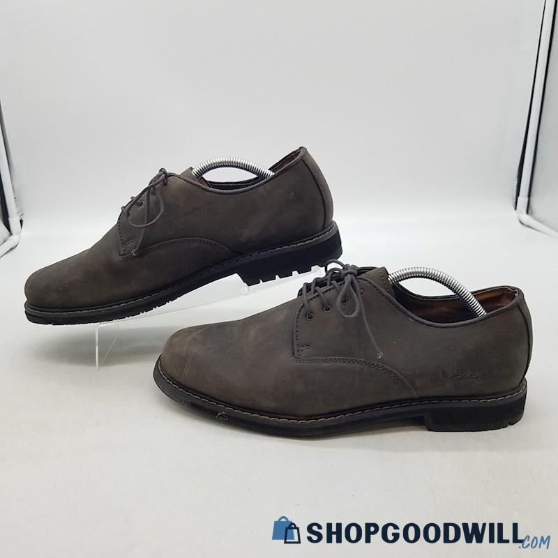 Eddie Bauer Men's Tempe Dark Brown Suede Oxfords Sz 10