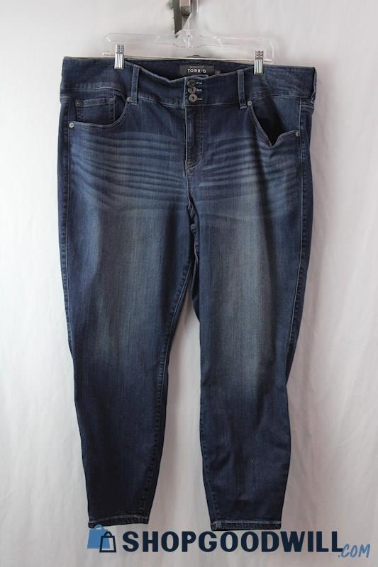 Torrid Women's Dark Wash Blue Skinny Jeans SZ 24