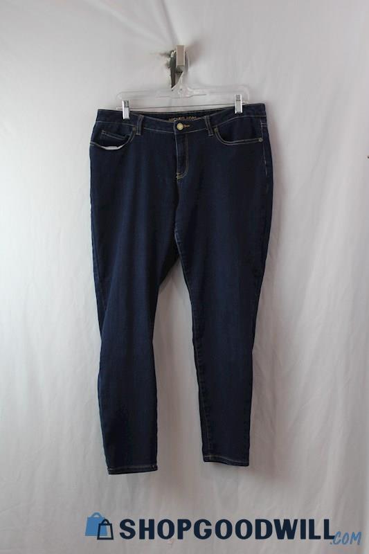 Michael Kors Women's Dark Blue Skinny Ankle Jean SZ 12