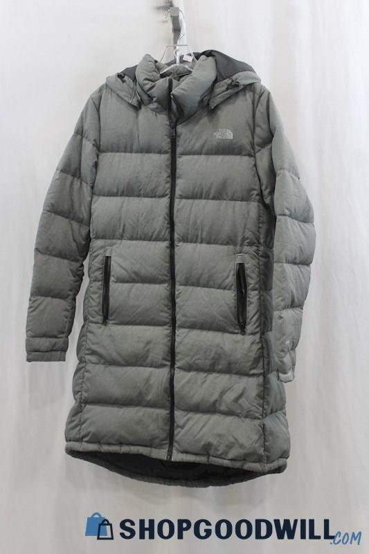 The North Face Women's Gray/Black Puffer Jacket SZ L