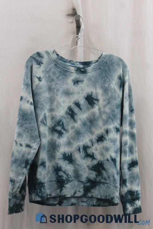 Athleta Womens Blue Tie Dye Sweater Sz S