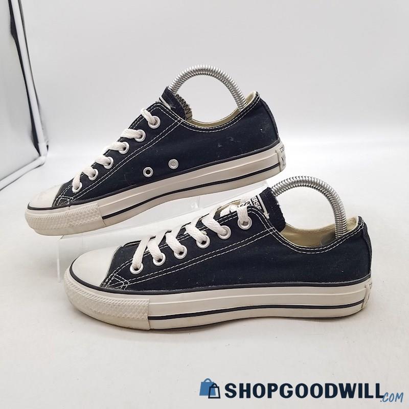 Converse Women's Chuck Taylor All Star Low Black Canvas Sneakers Sz 7.5