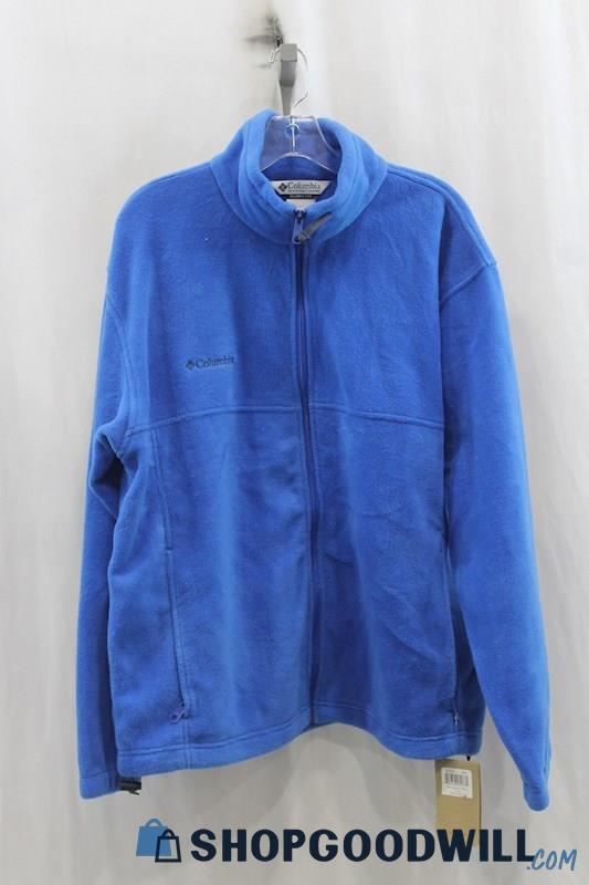 NWT Columbia Mens Deep Blue Fleece Jacket Sz L