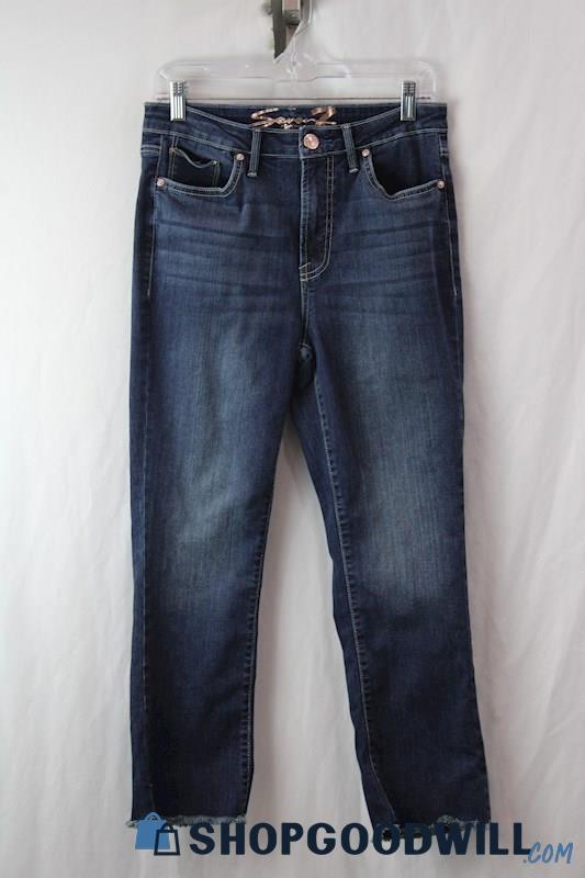 Seven7 Women's Blue Cropped Jeans SZ 8