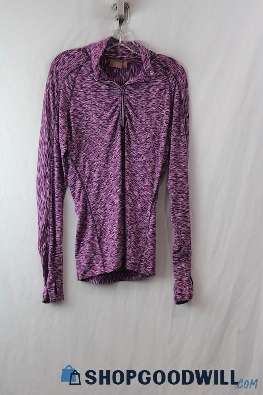 Athleta Women's Purple Quarter Zip Sweater Sz S