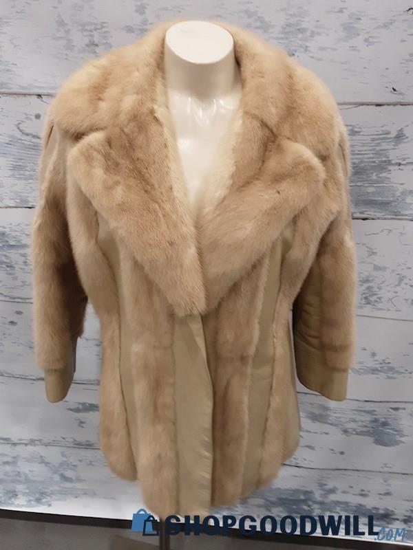 Felix Presbuger Tan Mink Coat & 