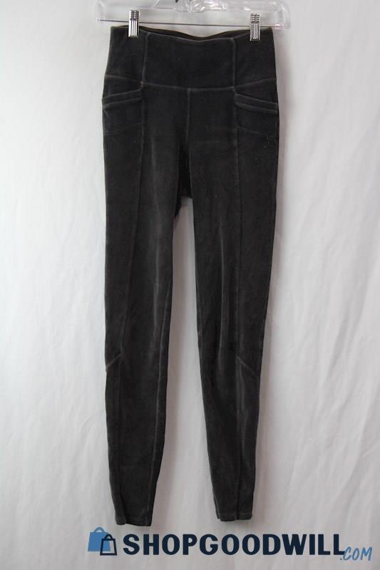 Athleta Women's Charcoal Grey Pull On Plush Skinny Sweatpants SZ XS