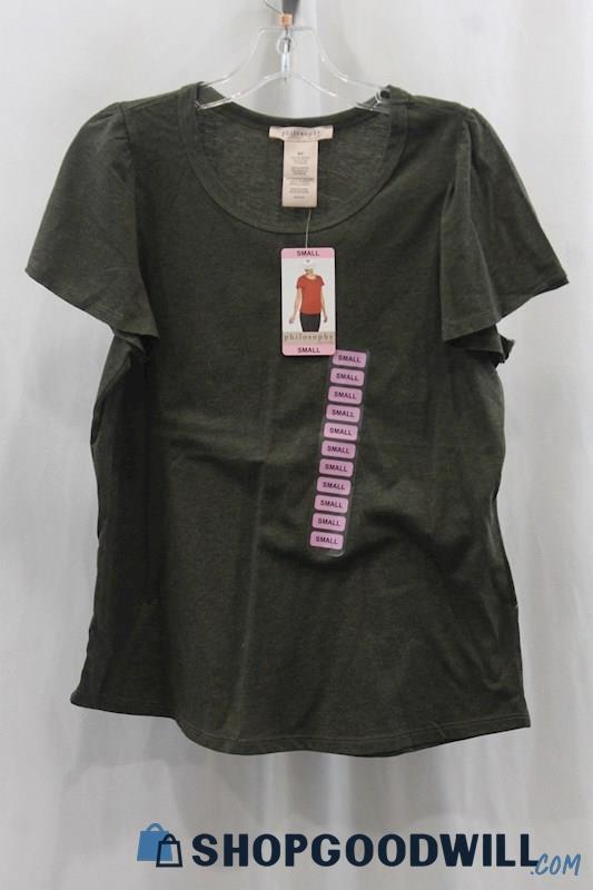 NWT Philosophy Women's Heather Dark Gray T-Shirt SZ S