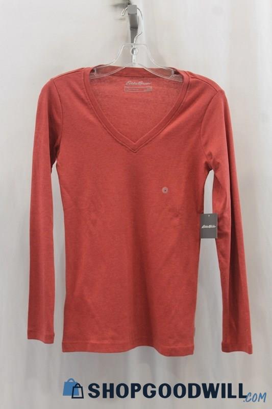 NWT Eddie Bauer Women's Red Pullover Sweatshirt SZ S