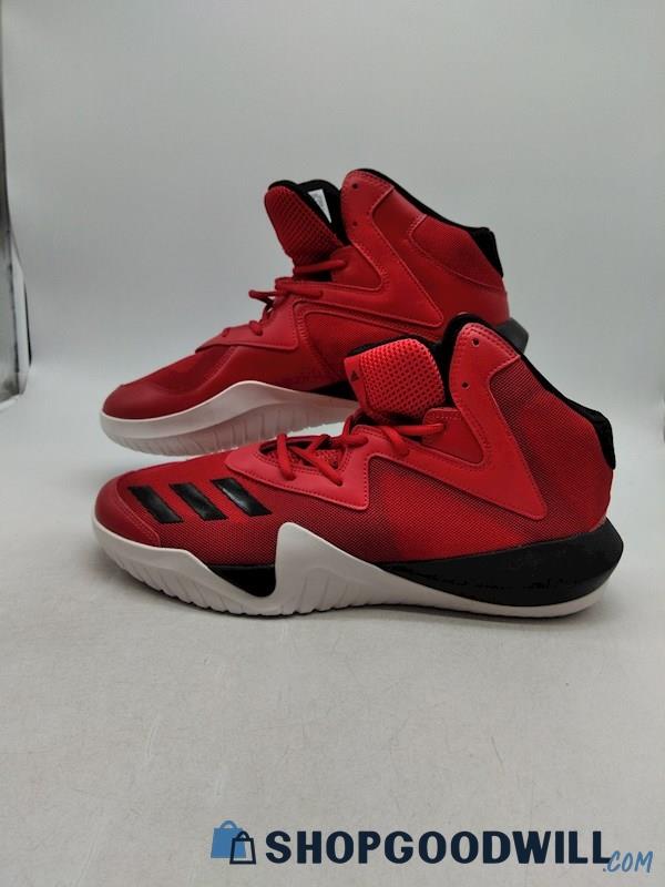 ADIDAS Crazy Team Bounce 2017 Men's Red Basketball Shoes SZ 13.5