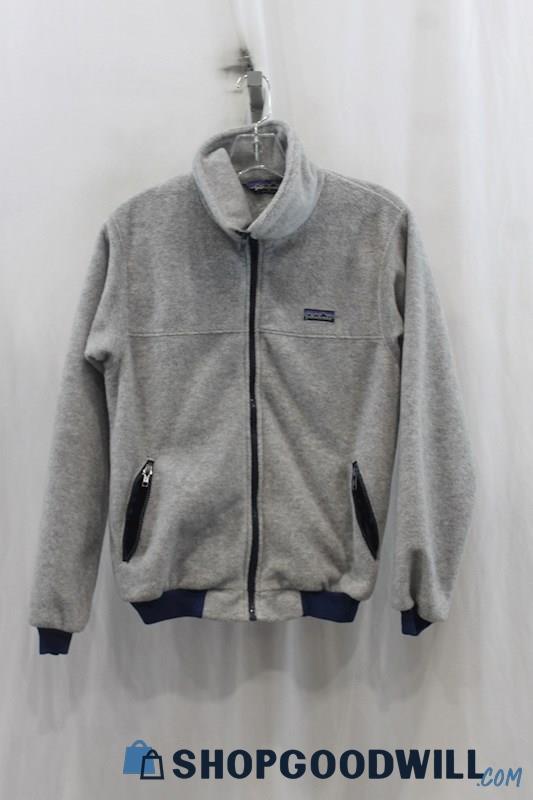 Patagonia Women's Heather Gray Full Zip Sweater SZ S