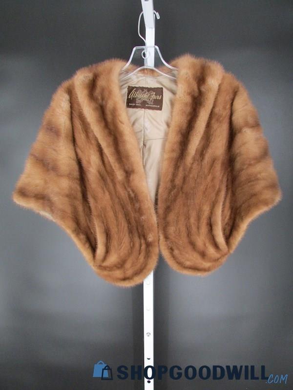 Albrecht Furs Women's Vintage Brown Fur Stole One Size