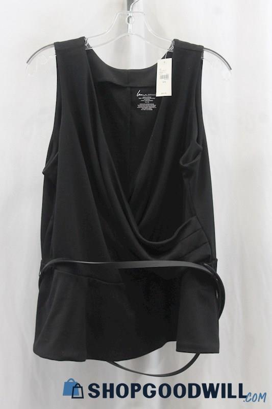 NWT Lane Bryant Women's Black Tank Blouse SZ 14/16