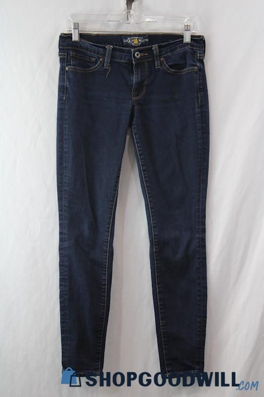 Lucky Brand Women's Dark Wash Blue Skinny Jeans sz 2