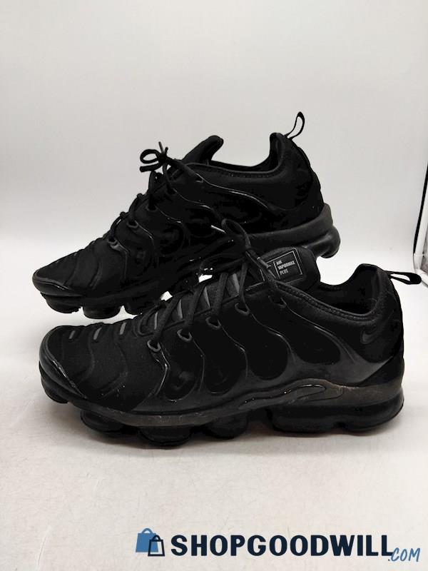 Nike Men's All Black Air Vapormax Plus Running Sneaker SZ 13