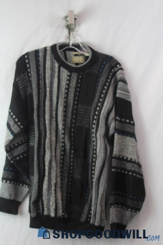 City Casual Woman's Gray/Black Pullover Sweater sz L