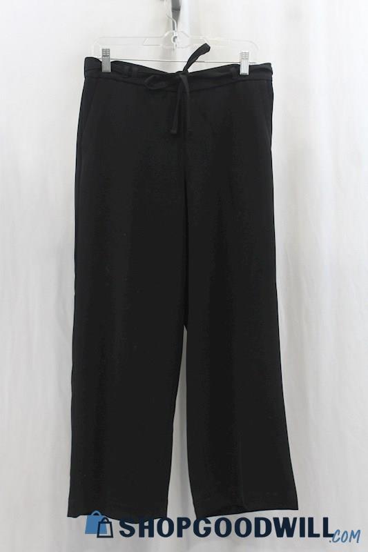 NWT Talbots Womens Black Wide-Leg Pants Sz M