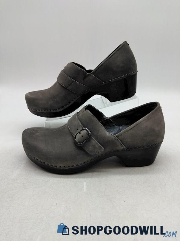 Dansko  Women's Gray  Suede Tamara Clogs SZ EU 38