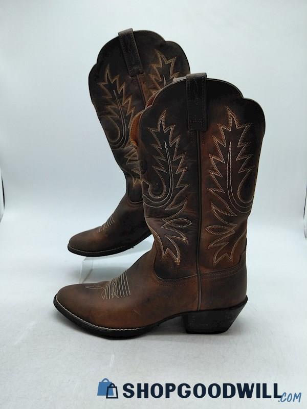 Ariat Heritage Women's Brown Distressed Western Boot SZ 6B 