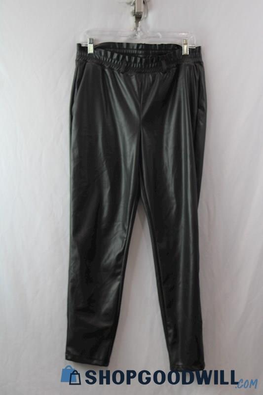 Badgley Michka Women's Black Pull-On Slim Ankle Pants sz M