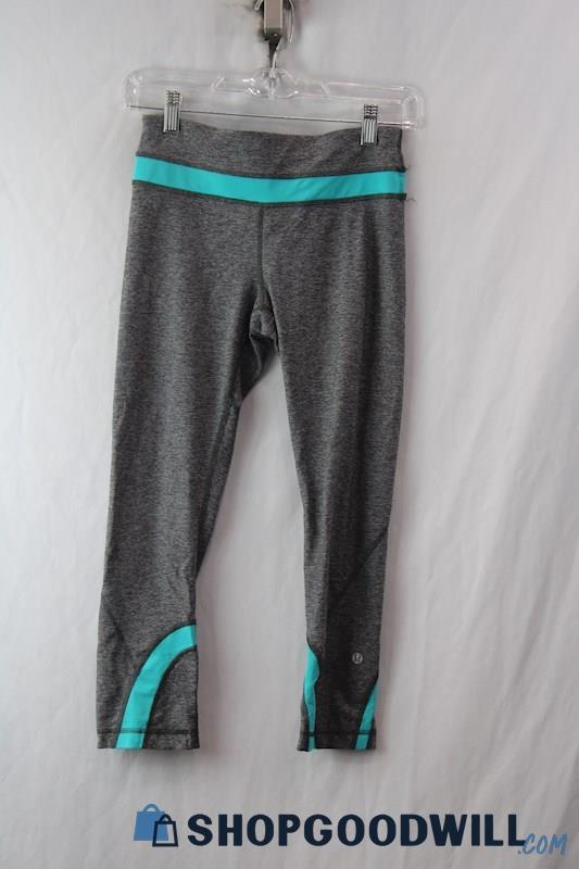 Lululemon Women's Gray/Blue Capri Leggings Sz 4