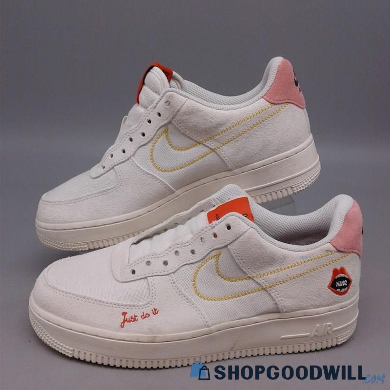 Nike Women's Air Force 1 '07 'Peace' Athletic Sneakers SZ 9