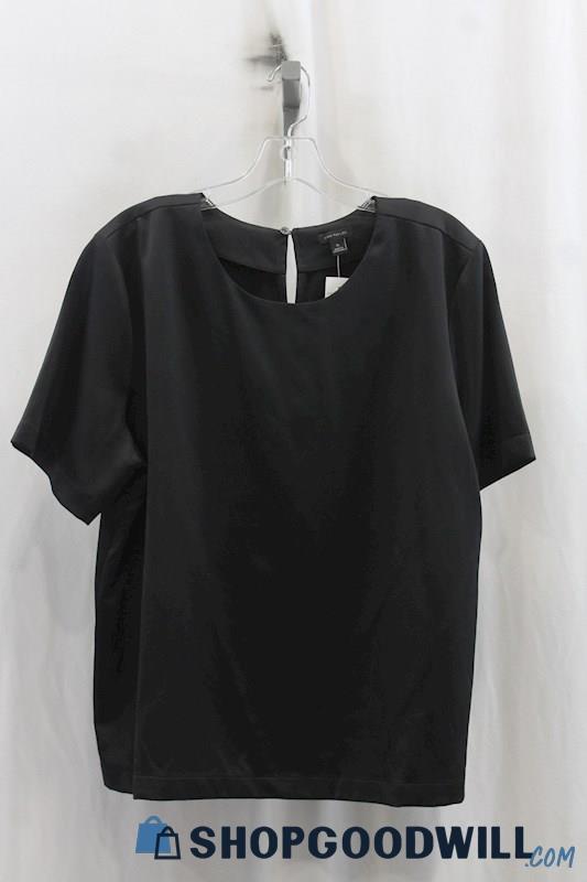 NWT Ann Taylor Womens Black Blouse Sz XL