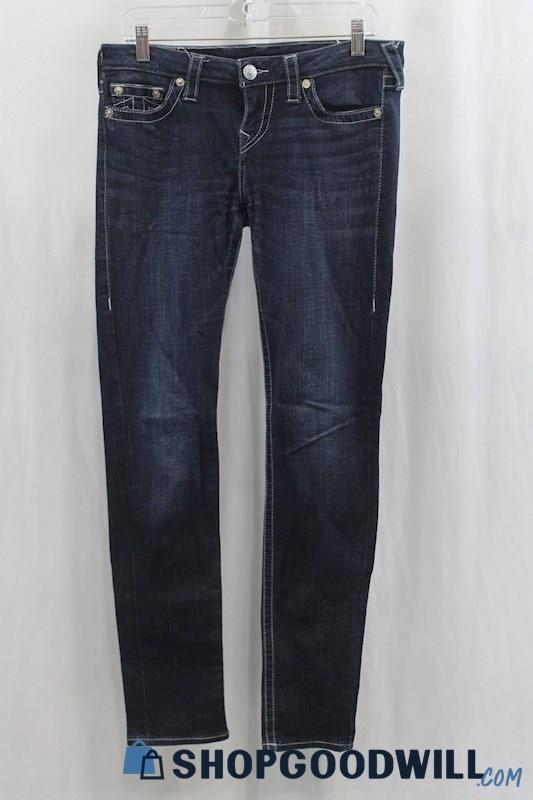 True Religion Women's Dark Blue Wash Skinny Jean SZ 29