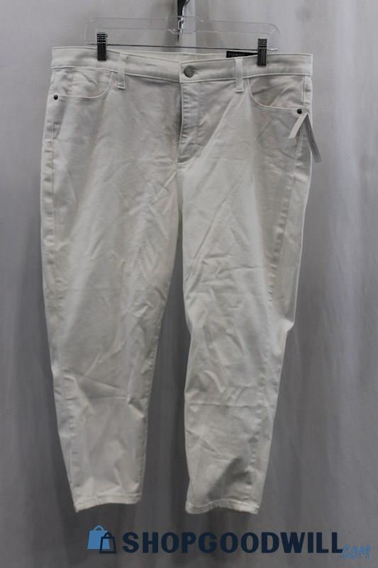 NWT Talbots Women's White Crop Jegging Pant SZ 16P