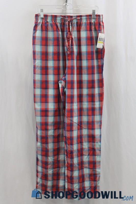 NWT Nautica Women's Red/Blue Plaid Pajama Pant SZ M