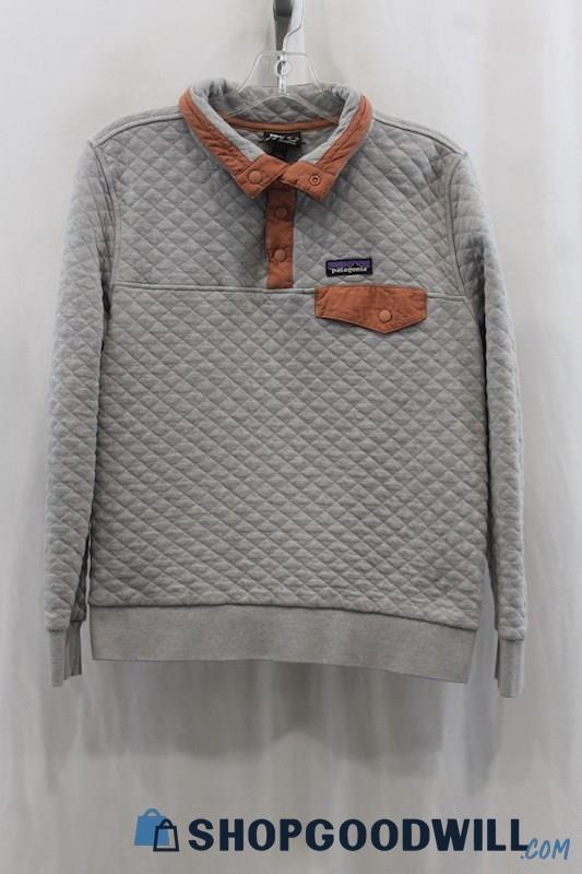 Patagonia Women's Gray/Brown Pullover Sweater SZ M