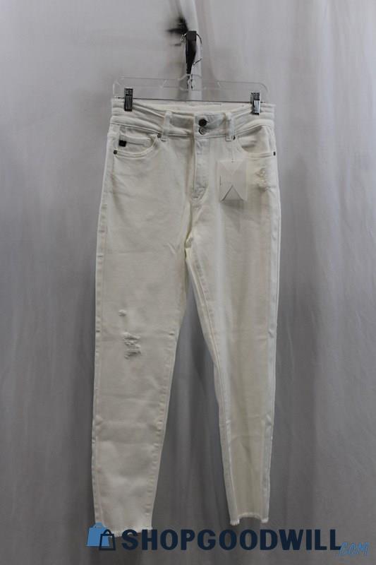 NWT KanCan Womens White Skinny Jeans Sz 9