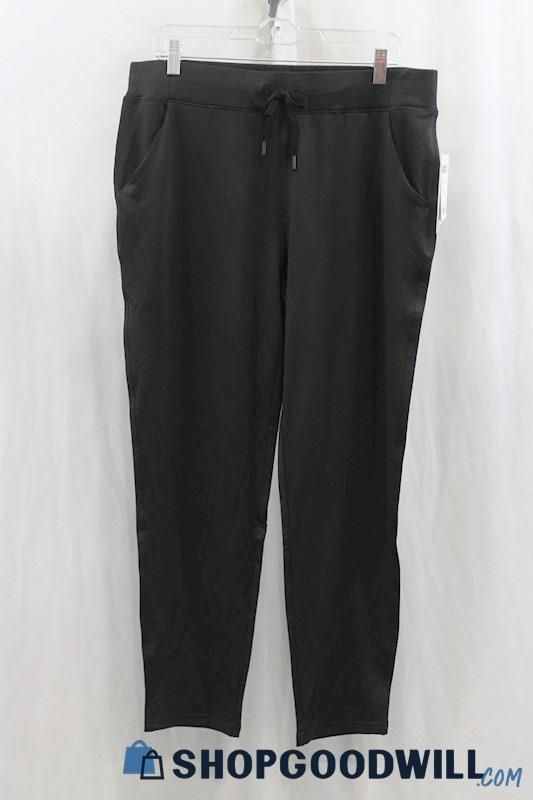 NWT 32 Degree Women's Black Drawstring Sweatpants SZ L